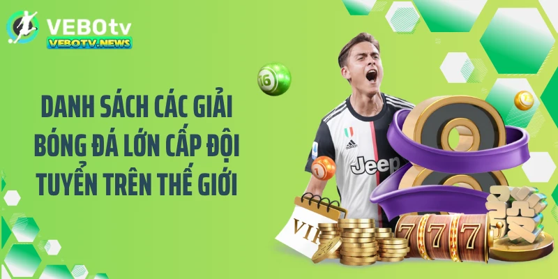 Danh sách các giải bóng đá lớn cấp đội tuyển trên thế giới