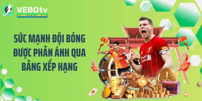 Sức mạnh đội bóng được phản ánh qua bảng xếp hạng